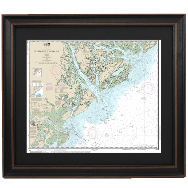 Longshore Tides St. Helena Sound To Savannah River Nautical Chart